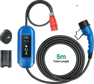 Produktbild von Mobiles EV-Ladegerät, 11 kW Leistung, einstellbarer Strom, Beige, TYP2