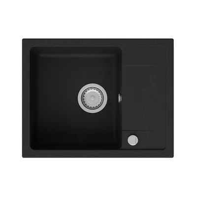 Produktbild von GRANMASTER Smart Spülbecken Küche - mit 1 Becken - Granitspüle mit Siphon Waschbecken Küche - Einbauspüle Arbeitsplatte Küchenspüle