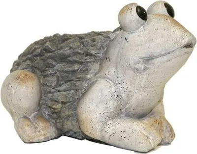 Produktbild von Frosch in Steinoptik aus Polyresin, Gartenfigur, Deko Figur ca. 38x30x24cm