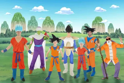 Produktbild von Goku Super Saiyajin Gott Kostüm Jungen, Anime Cosplay, Größe M, Chaks