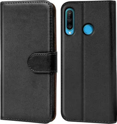 Produktbild von Book Case für Huawei P30 Lite Hülle Flip Cover Handy Tasche Schutz Hülle Schale