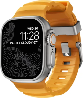 Produktbild von Nomad Rocky Point Band Apple Watch 42mm / 44mm / 45mm / 49mm Sol Connector Natural
