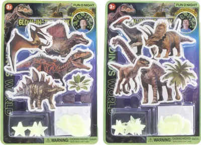 Image de Autocollants phosphorescents Dino, 26 pièces