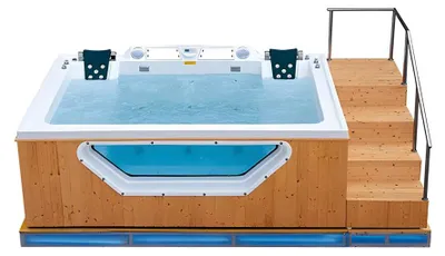 Produktbild von Relaxpool Sprudelbad Spa Whirlpool Hydromassagewanne Massagebad 356x202 cm