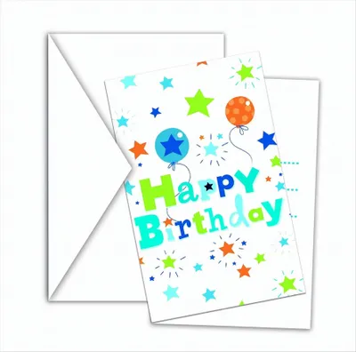 Produktbild von Happy Birthday Junge Einladungskarten mit Umschlag