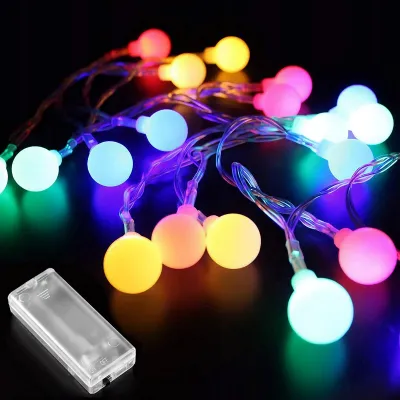Lichterkette 20 LED 3 m mehrfarbig für außen