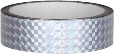 Produktbild von Hologramm Deko Klebeband 25mm x 30m, Silber