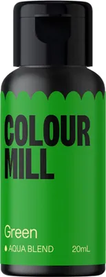 Produktbild von Colour Mill Aqua Blend Lebensmittelfarbe Green 20 ml