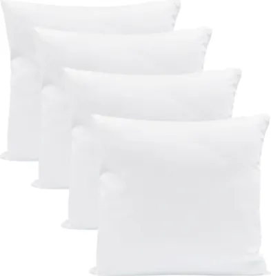 Produktbild von Sada polštářů 4 60 x 60 cm prošívaný polštář z mikrovlákna - polštář pro alergiky výplň polštář postel polštář polštář na spaní bílý polštář
