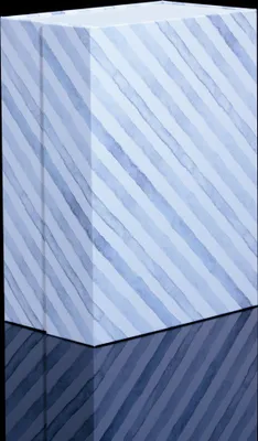Produktbild von Geschenkbox mit Magnet-Verschluss, anthrazit Streifen 25,2x19,2x11,3cm