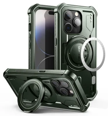 Produktbild von Schutzhülle für iPhone 14 Pro mit Ständerfunktion und Displayschutzfolie