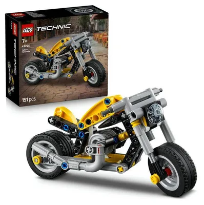 Immagine prodotto di LEGO Technic 42225 Moto gialla  Giocattolo da costruzione dai 7 anni in su  Idea regalo per bambini e bambine