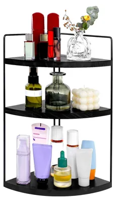 Produktbild von Badzimmer Organizer 3-lagig, schwarz, platzsparend, für Aufbewahrung