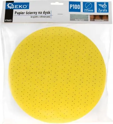 Image de Papier Abrasif Perforé, Disque De 225 Mm, P100, Papier Pour Giraffe, 1 Pièce, Geko