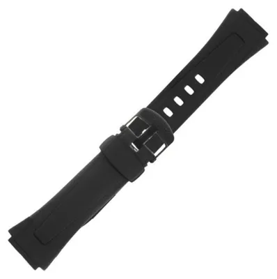 Produktbild von Casio Schwarzer Armband für W-755 W-755-1AV 18mm Ersatzarmband