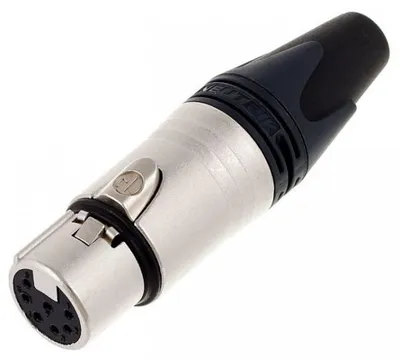 Produktbild von Neutrik NC7FXX, XLR, Aluminium, Schwarz, Silber/Nickel, IP40, 1 mm², 1500 V