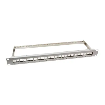 Image de LogiLink Professional NK4041 LogiLink Panneau de brassage 19" Keystone, blindé, gris clair