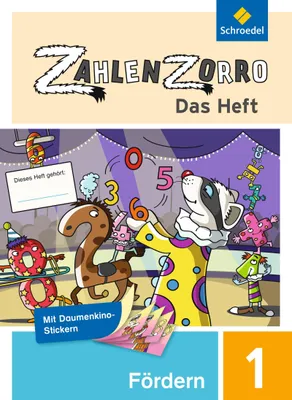 Produktbild von Zahlenzorro - Das Heft. Förderheft 1