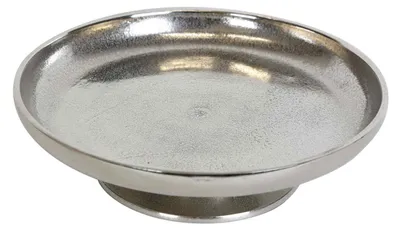 Produktbild von Tortenplatte Livorno L Silber mit Fuß