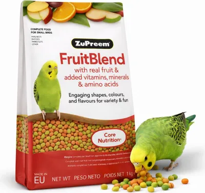Zdjęcie produktu dla ZuPreem FruitBlend Small - Complete Food for Budgies - Całoroczny granulat dla małych papug- 1 kg