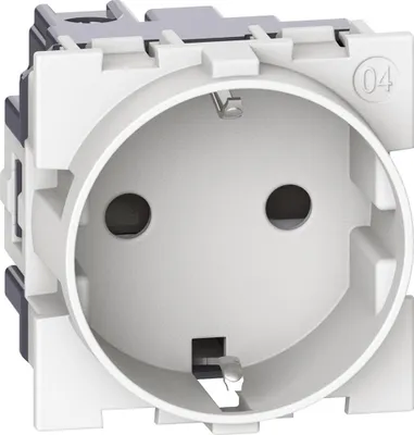 Immagine prodotto di Presa Schuko Socket2P+T 16A 2 moduli BTicino Living Now K_4141 Bianco