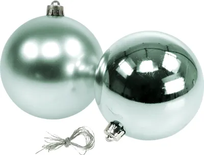 Produktbild von Weihnachtskugel Bruchfest Ø10cm 4er-Set Hellgrün, 4 Stück