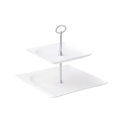 Obrázek produktu pro Ambition 94662, Čtverec, Bílá, Porcelán, Ocel, 255 mm, 255 mm, 220 mm