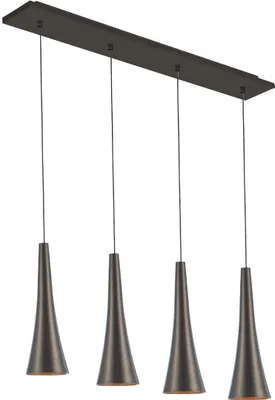 Produktbild von LED Pendelleuchte MADERA 20W, 3000K, kaffee, L: 69 B: 85 H: 120 cm