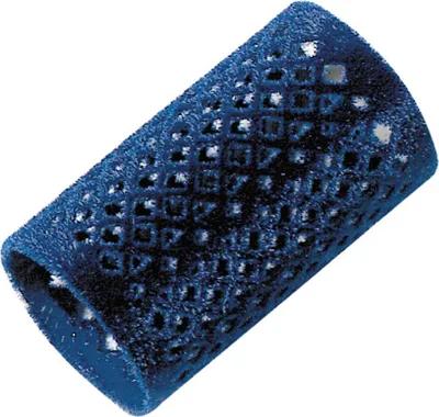 Produktbild von Comair Metallwkl. lang 12er 36mm blau befl 65mm Flocked metal curlers