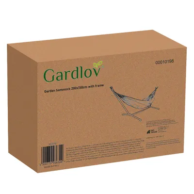 Zdjęcie produktu dla Hamak ogrodowy 200x150 cm ze stelażem