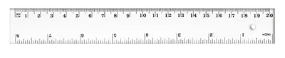 Obrázok produktu pre Pravítko 20 cm BL002-B – Tetis