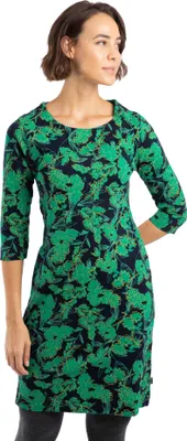 Image de Weird Fish - "Shafika" robe midi pour femme, jersey WF658 (42 FR) (Bleu nuit)