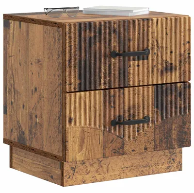 Produktbild von vidaXL Nachttisch Altholz 43 x 34,5 x 44,5 cm Holzwerkstoff