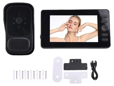 Immagine prodotto di Videocitofono wireless, a 2,4 GHz con display IPS da 4,3 pollici