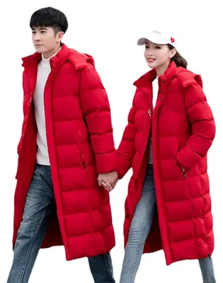 Productafbeelding van SolidKeus - Uni Lange Puffer Jacket Met Afneembare Capuchon