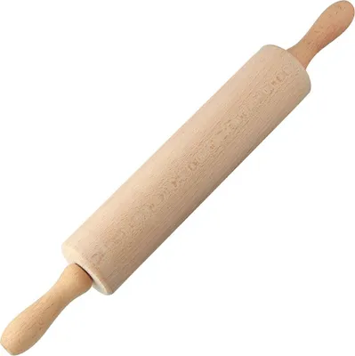 Produktbild von Dr. Oetker Teigroller mit Metallachse Ø 5,5 x 43 cm CLASSIC, Nudelholz als Backzubehör, Backrolle zum Teigrollen (Farbe: Braun)
