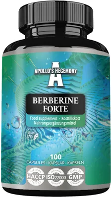 Produktbild von Berberin 485 mg pro Kapsel - 100 Vegane Kapseln