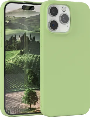 Produktbild von EAZY CASE - TPU Hülle für Apple iPhone 15 Pro Max, TPU Case stoßfeste Handyhülle, weiches Cover mit Kameraschutz, Silikonhülle in Grün