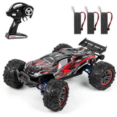 Obrázek produktu pro F14A RC závodní auto, vysokorychlostní model, 1:10, 2,4 GHz, 70 km/h, pohon všech kol, bezkartáčový offroad motor, kovové díly, C-nosník kola, závěsné rameno, 3 akumulátory
