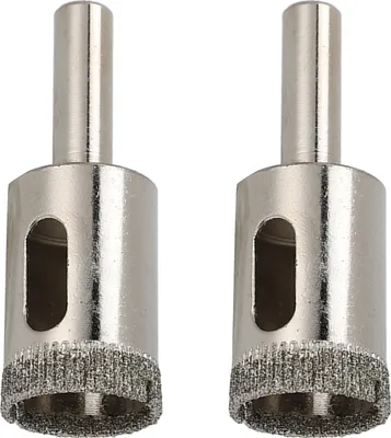 Immagine prodotto di 2Pcs 20mm Diamond Drill Bit Round Shank Hole Saw Opener Kit per vetro marmo Vetroceramica piastrelle