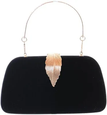 Produktbild von Elegante Clutch Tasche Schwarz 20x10x4cm Harzschale