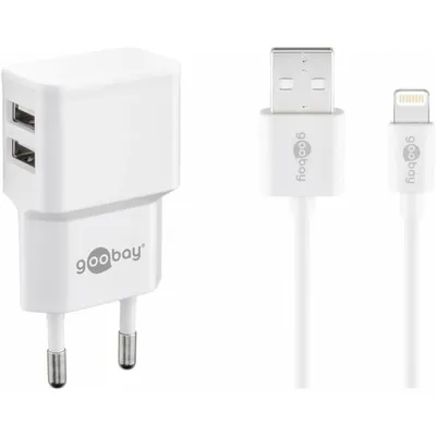 Obrázok produktu pre Goobay 44979 nabíjačka mobilných zariadení Mobilný telefón, Smartphone Biela AC Indoor