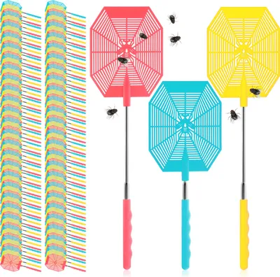 Produktbild von COM-FOUR® 150x Fliegenklatsche mit Teleskop, Ausziehbar 27-58 cm