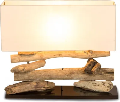Produktbild von Holzlampe Tischlampe aus Treibholz 50x17x43cm Unikat Hochwertig Lampe