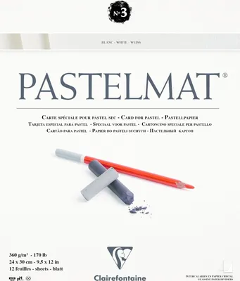 Zdjęcie produktu dla Clairefontaine 3329680960280, Podkładka z papieru artystycznego, 360 g/m², 12 ark.