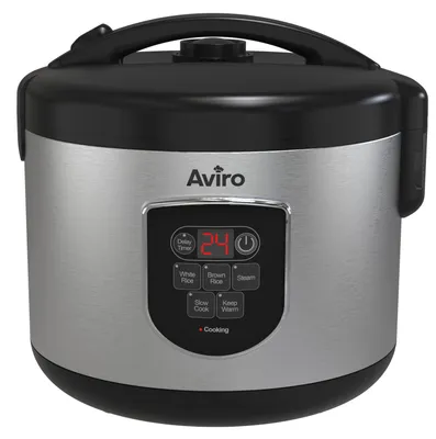 Produktbild von Aviro Reiskocher – Slow Cooker – 1,8 l – 7 Funktionen – Warmhaltefunktion – Reiskocher – Antihaftbes