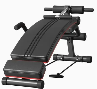 Produktbild von Klappbare Bauchmuskelbank – Multifunktionale Trainingsbank, 140 x 30 x 64 cm, Schwarz