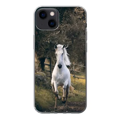 Produktbild von MuchoWow® Handyhülle Schutzhülle Hülle für iPhone 13 Pferd - Natur - Schlamm Silikon Softcase Handy Hülle - Karteninhaber
