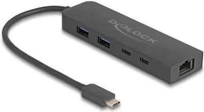 Produktbild von Delock 10 Gbps USB Hub mit 2,5 Gigabit LAN Port und PD 85 W