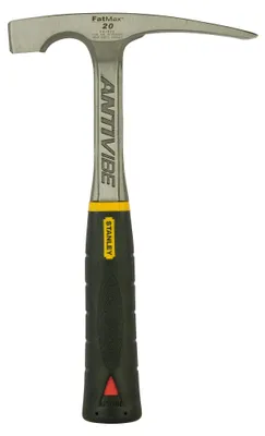 Produktbild von STANLEY Maurerhammer Antivibe (570 g Kopfgewicht, mit Vibrationsdämpfung, Stahls